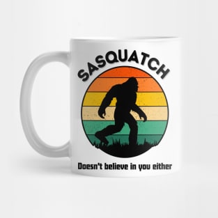 sasquatch retro style doesn't belive in you either Mug